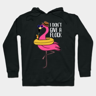 I don't give a Flock, Funny Flamingo Lover Gift Hoodie